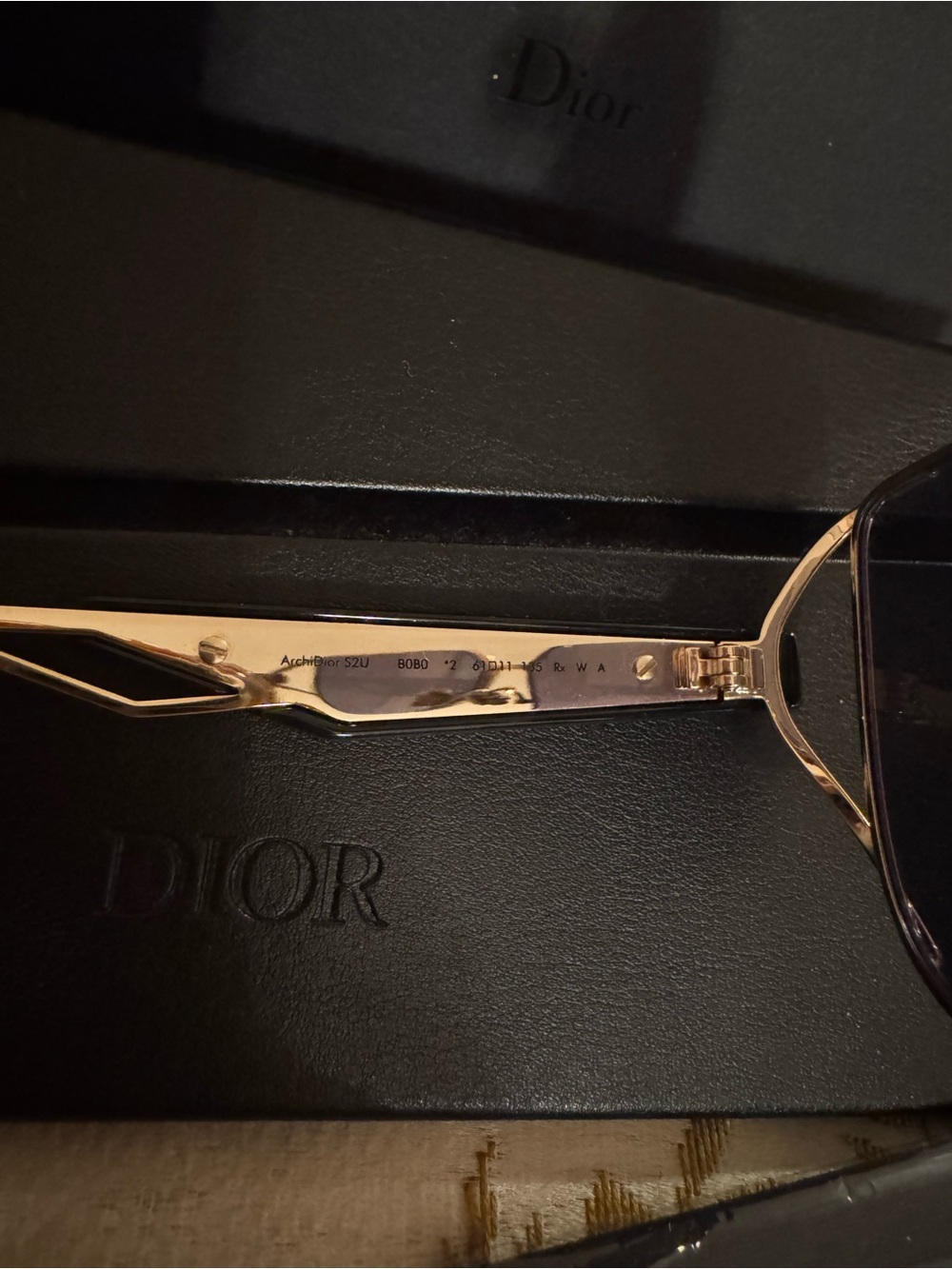 Christian Dior Metal ArchiDior S2U Sunglasses Gold - Picture 6 of 16